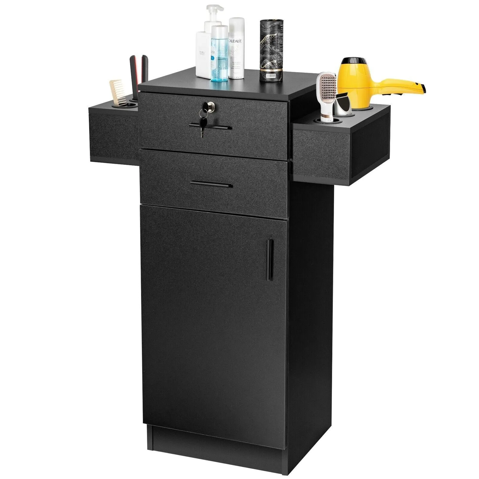 Beauty Salon Storage Cabinet Locking Beauty Styling Equipment Station