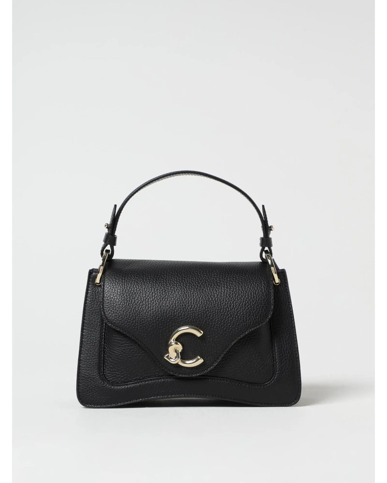 Handbag Top Handle Structured Wo - Black