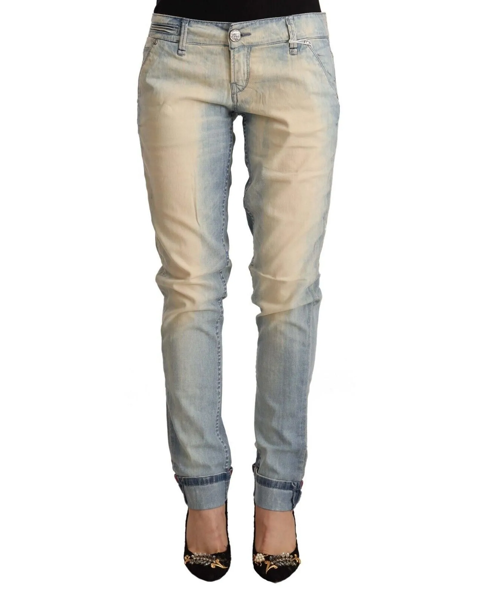 Boyfriend Jeans PAN71812 Light Wash- Light Blue Jeans