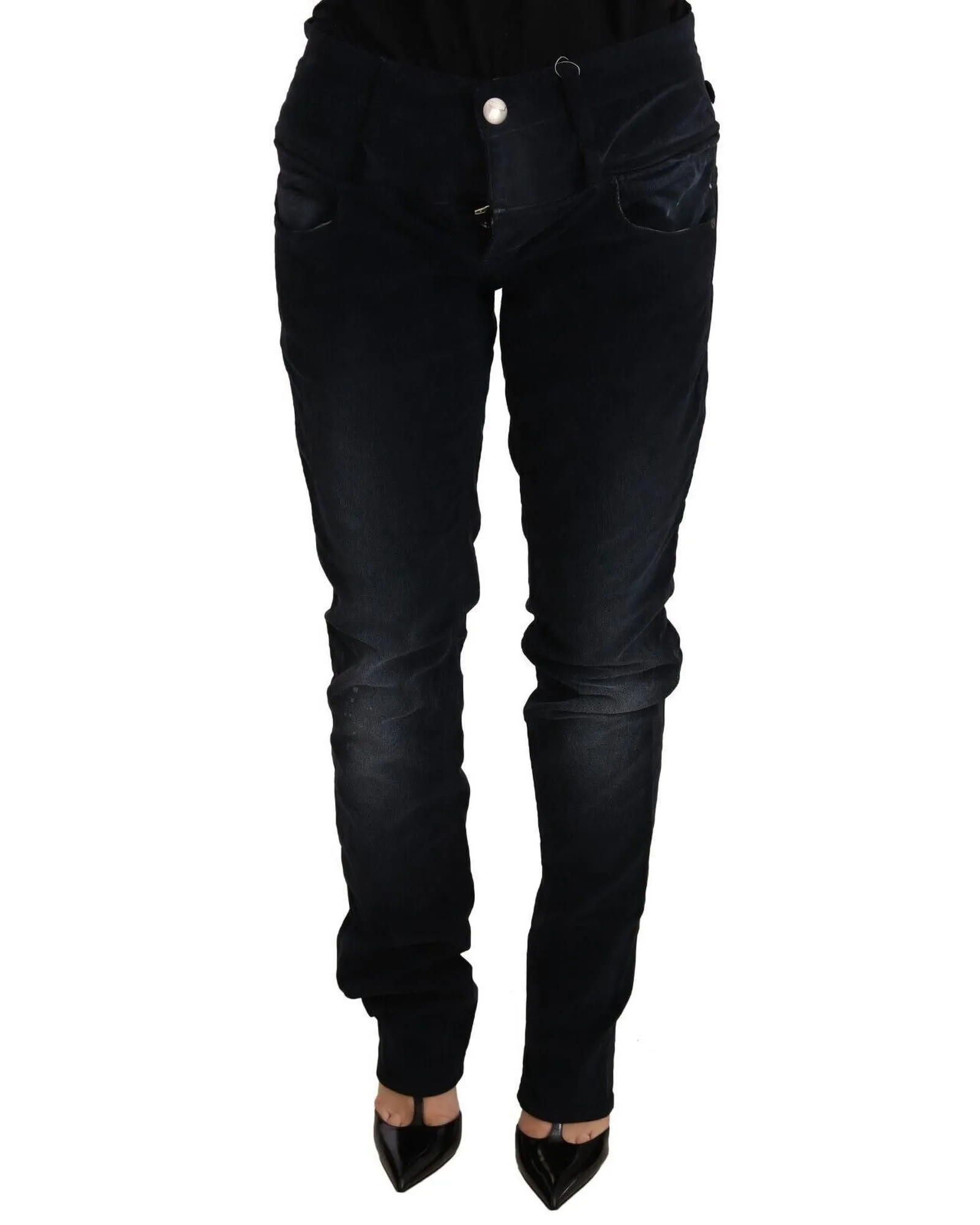 Slim Fit Dark Wash Jeans- Blue Jeans