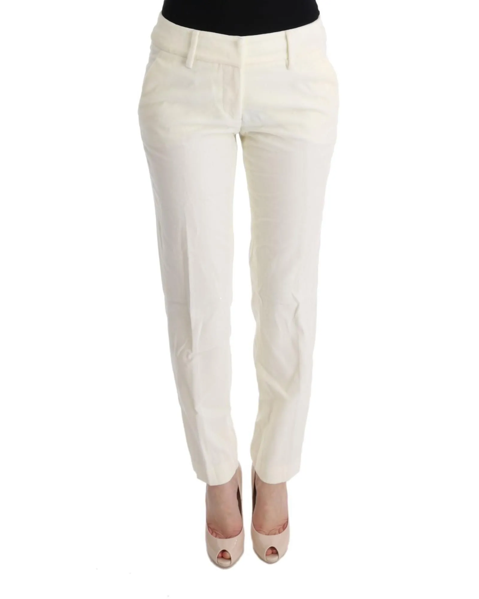 Straight Leg Trousers SIG30319- White Jeans