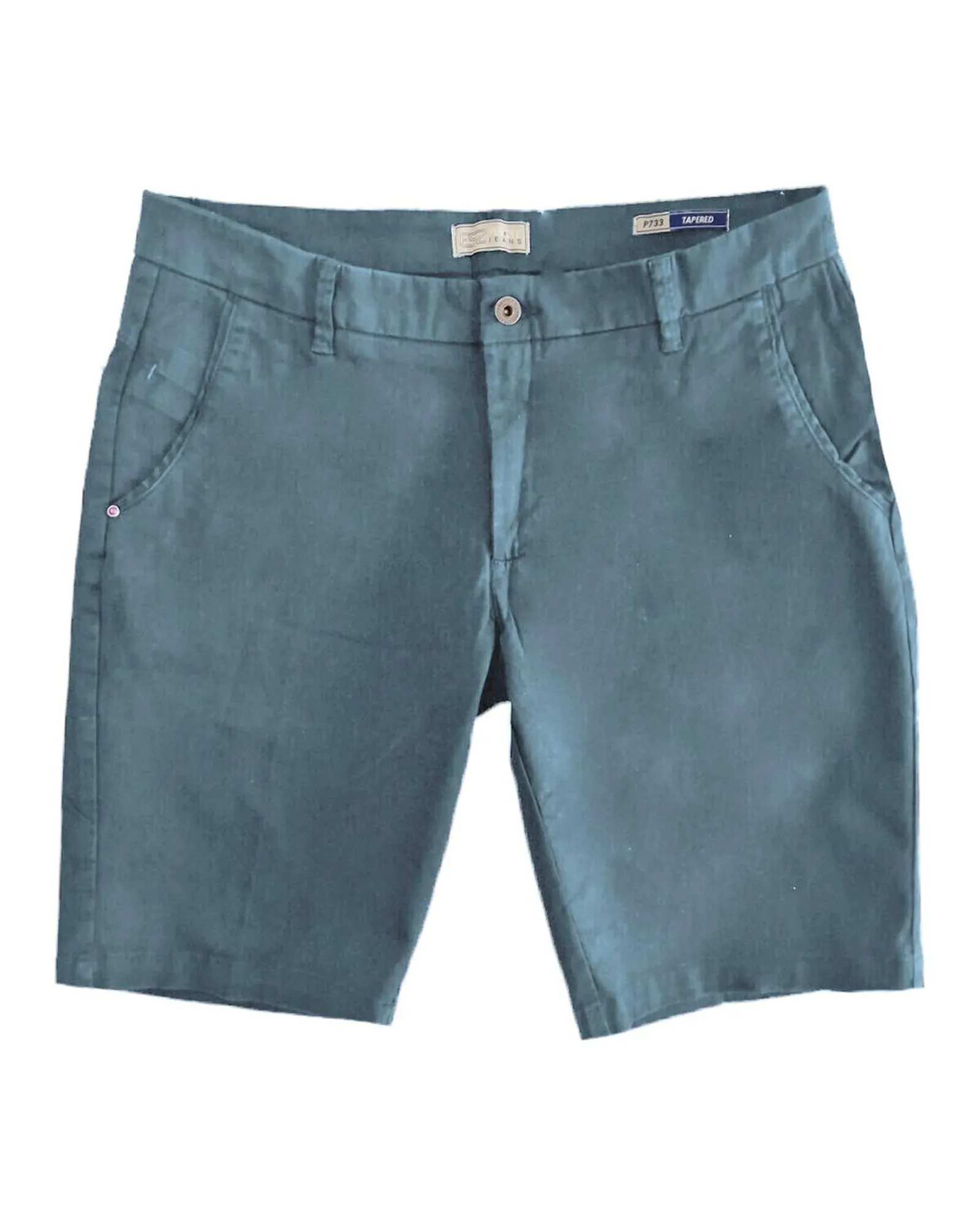 P733 Taped Casual Shorts- Light Blue