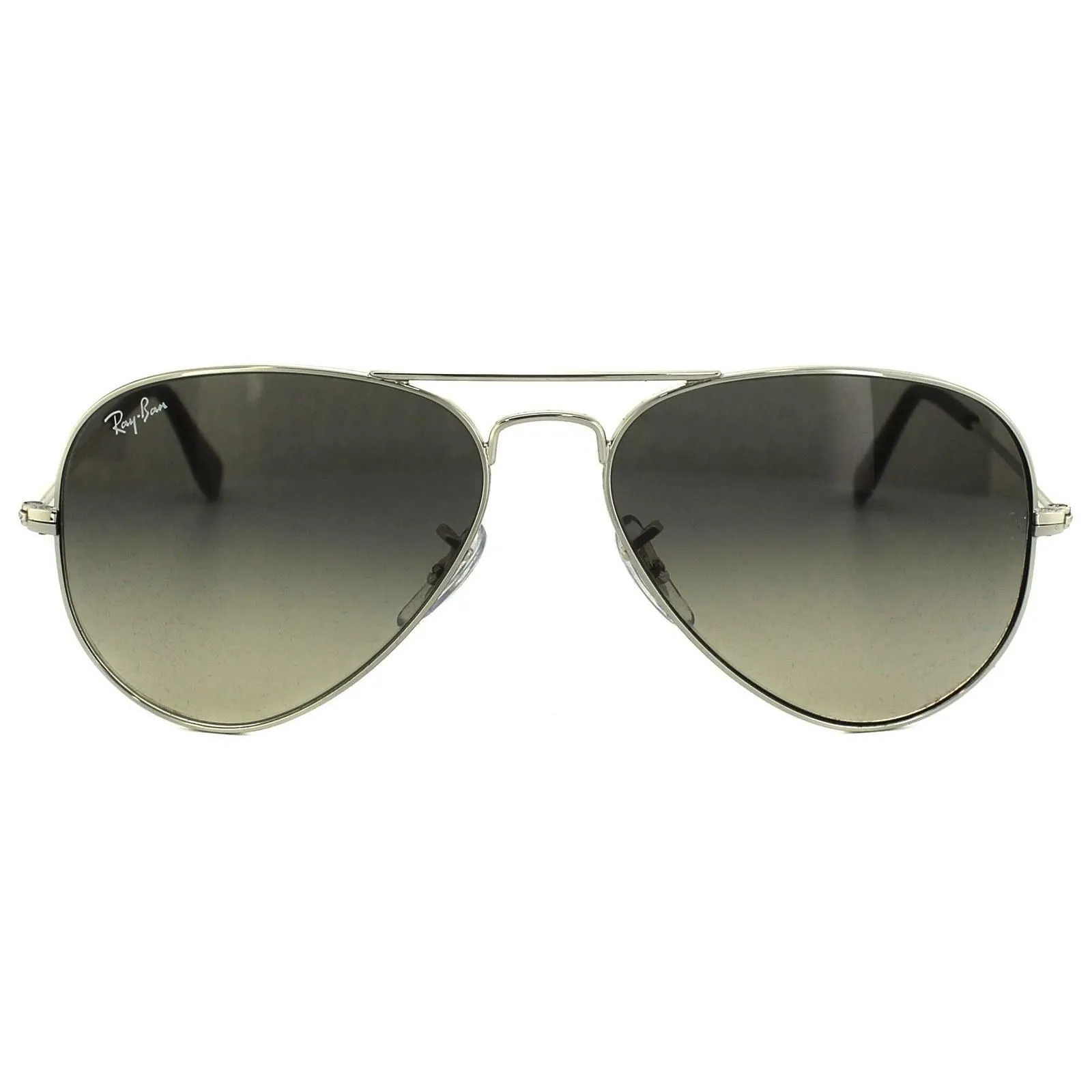 Aviator Silver Grey Gradient Aviator 3025 Sunglasses