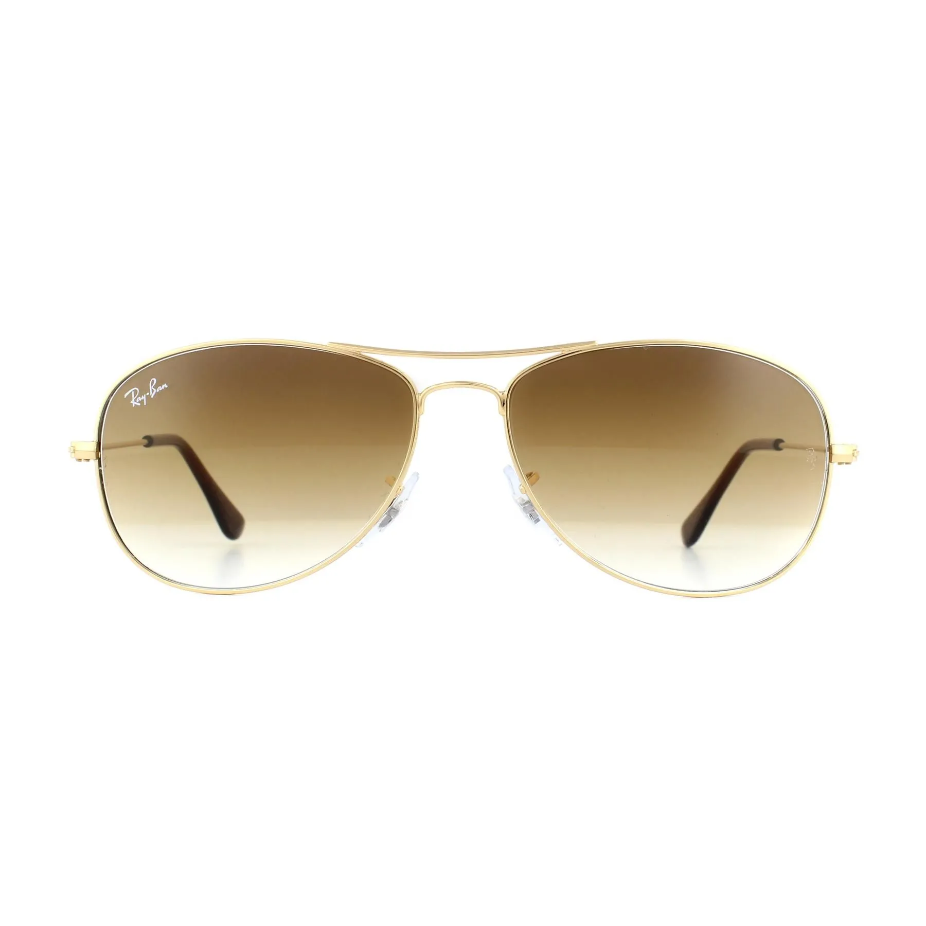 Aviator Gold Brown Gradient Sunglasses