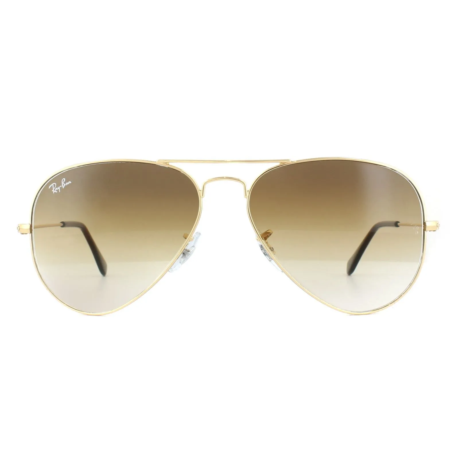 Aviator Gold Brown Gradient Aviator 3025 Sunglasses