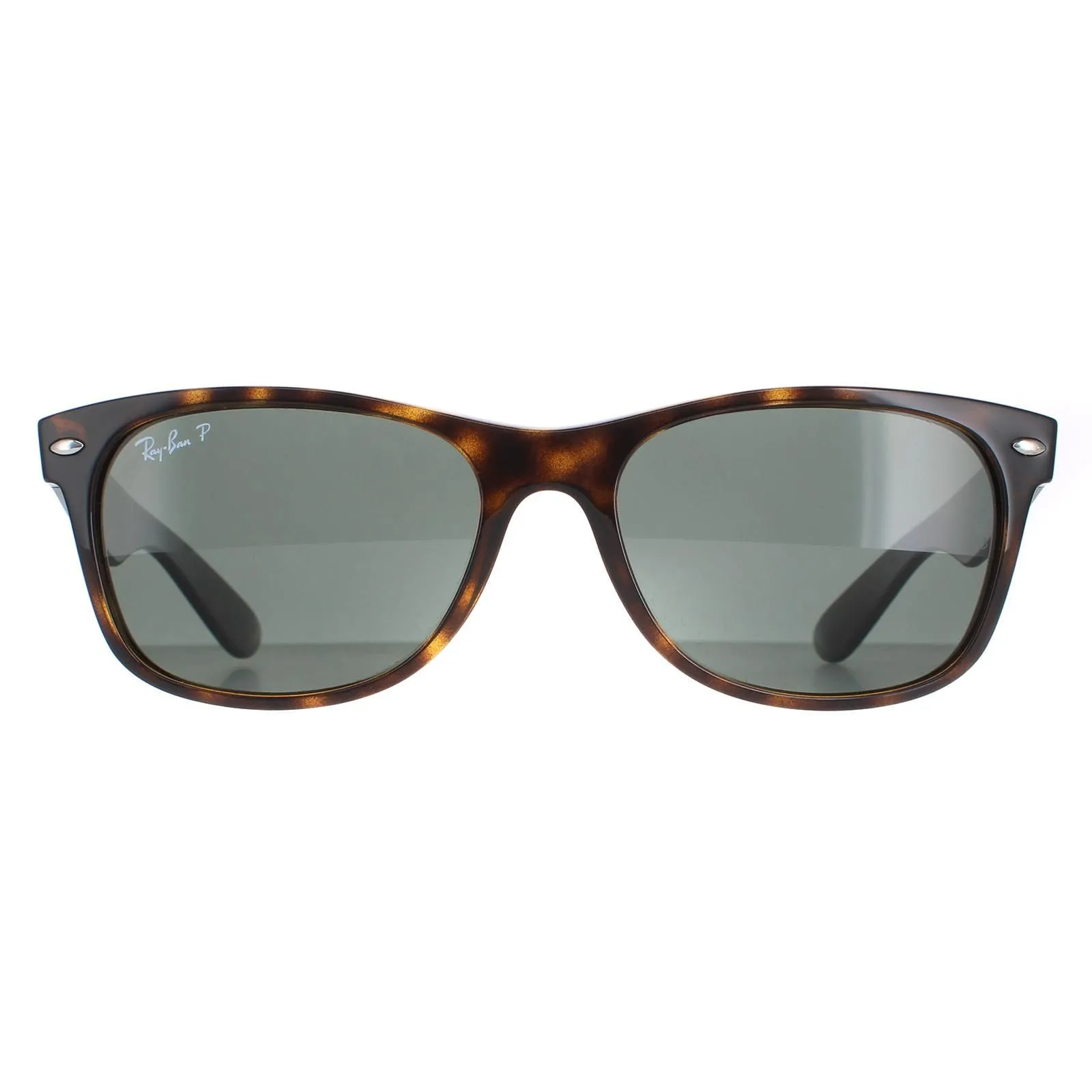 Rectangle Tortoise Green Polarized Sunglasses