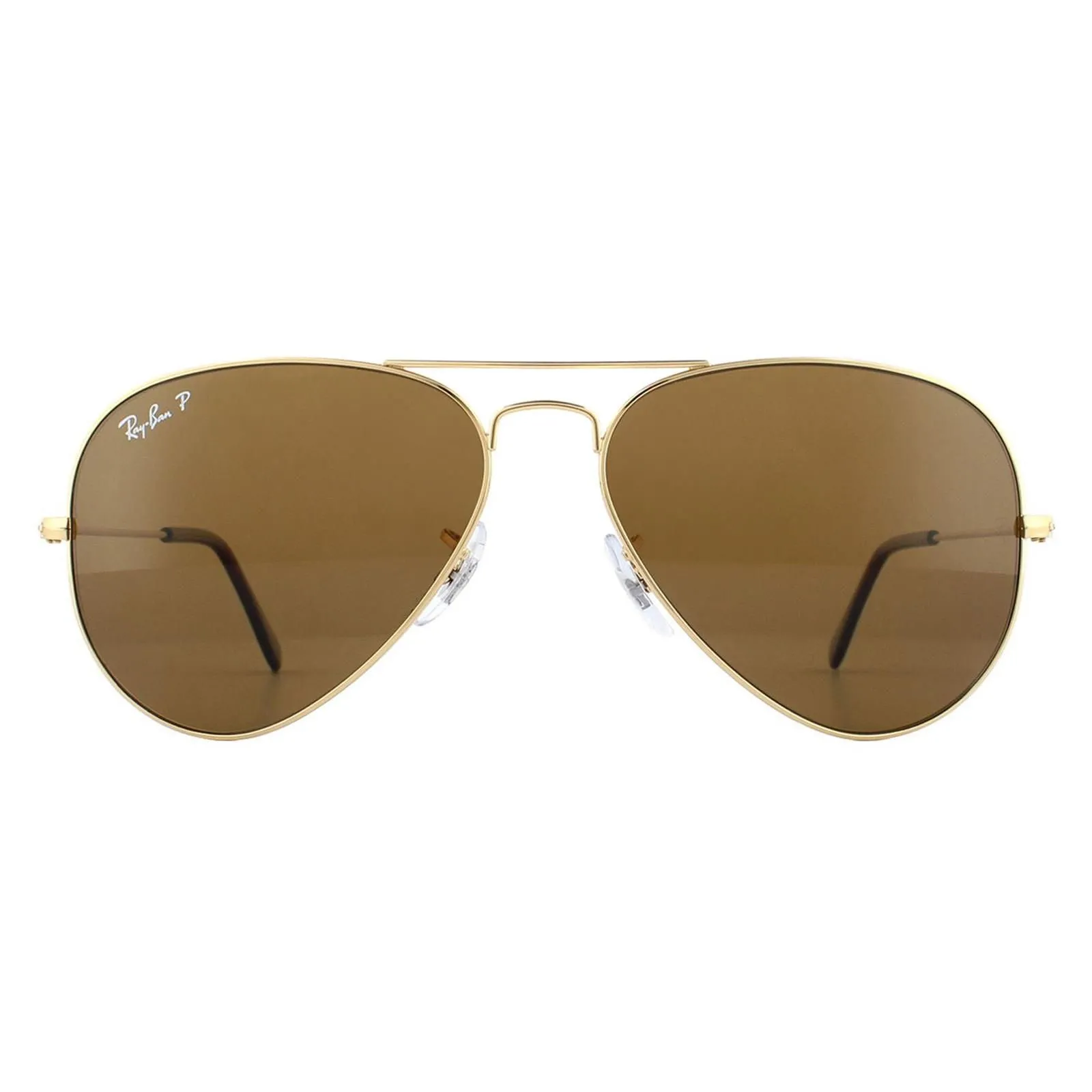 Aviator Gold Brown Polarized Aviator 3025 Sunglasses