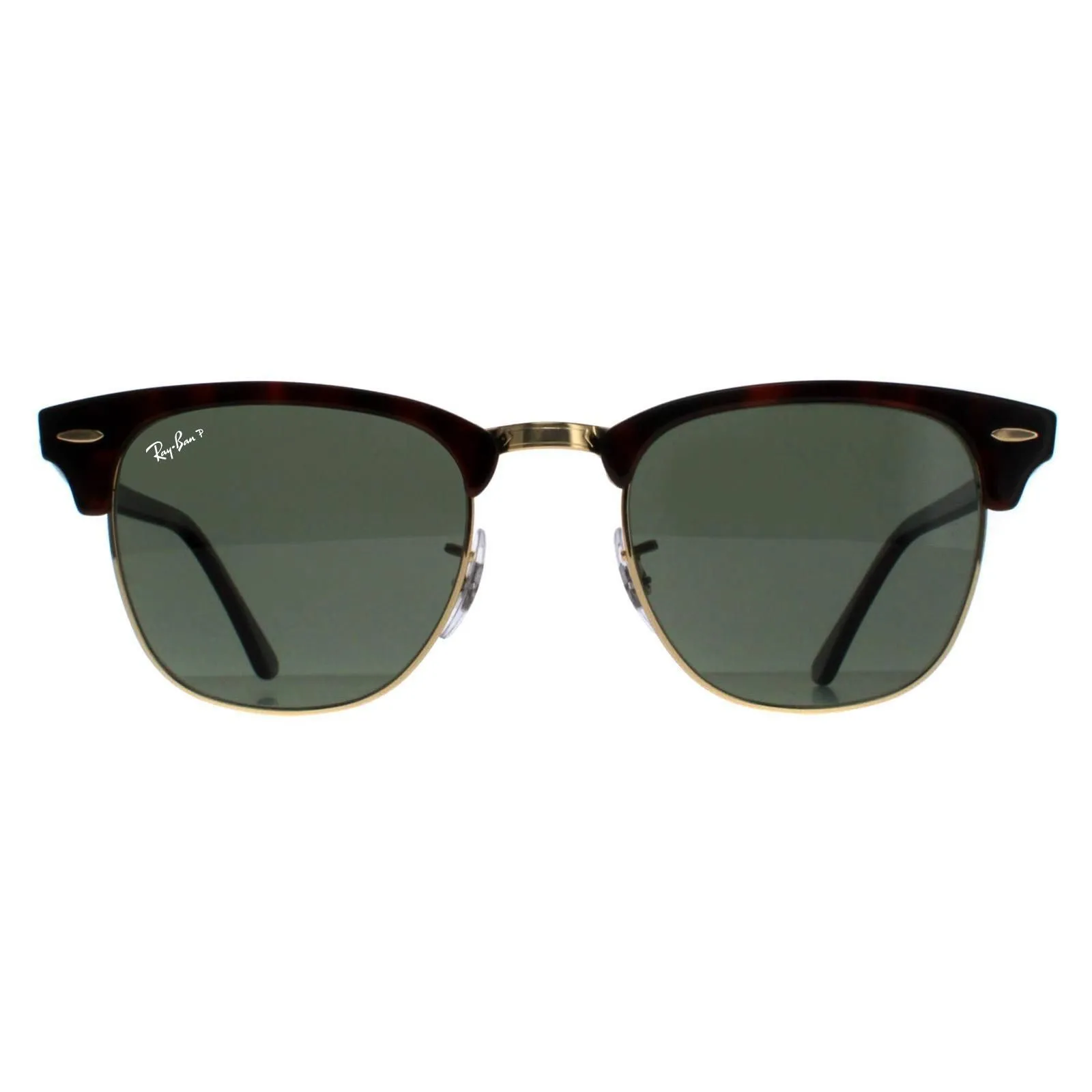 Round Red Havana Green Polarized Sunglasses