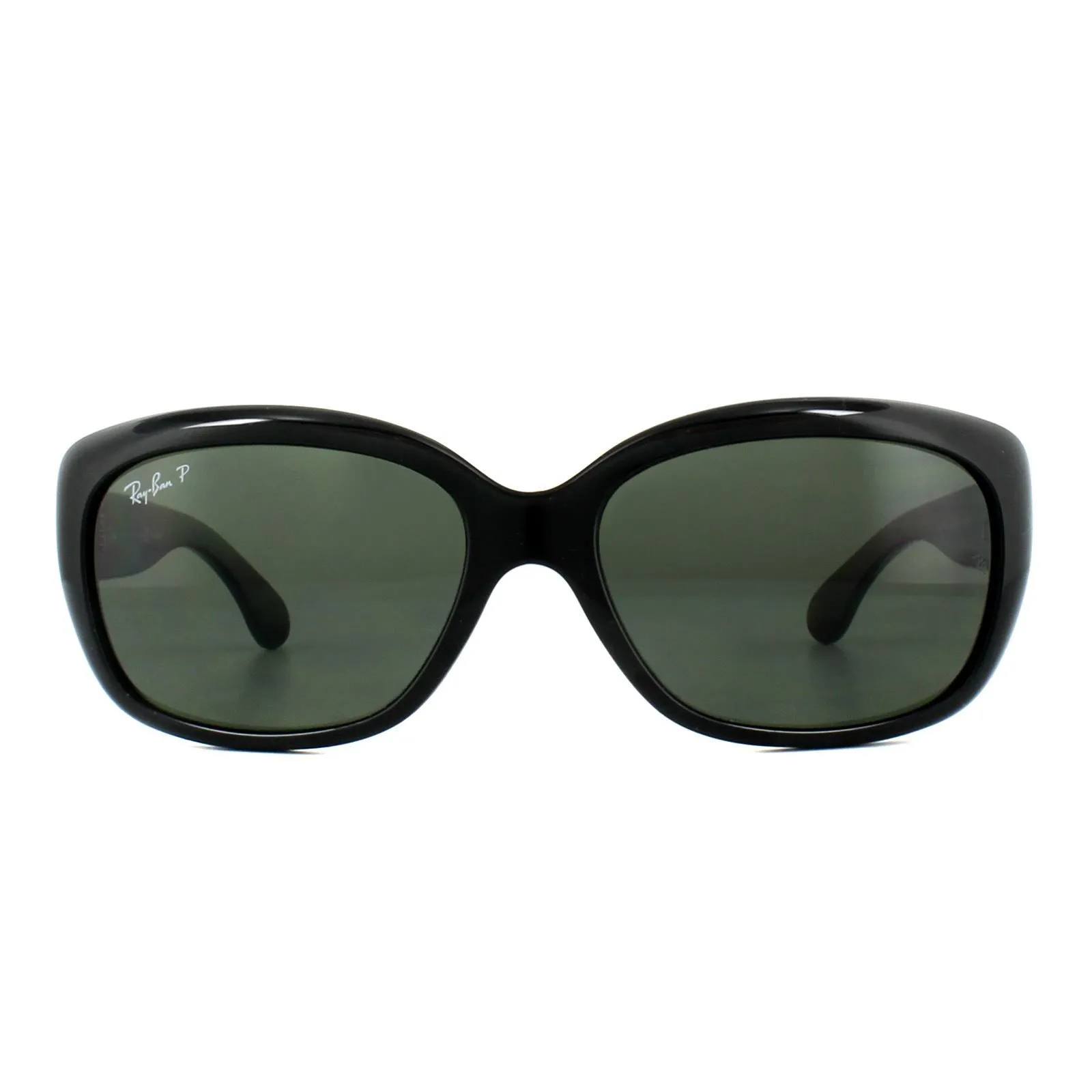 Cat Eye Black Green Polarized Sunglasses