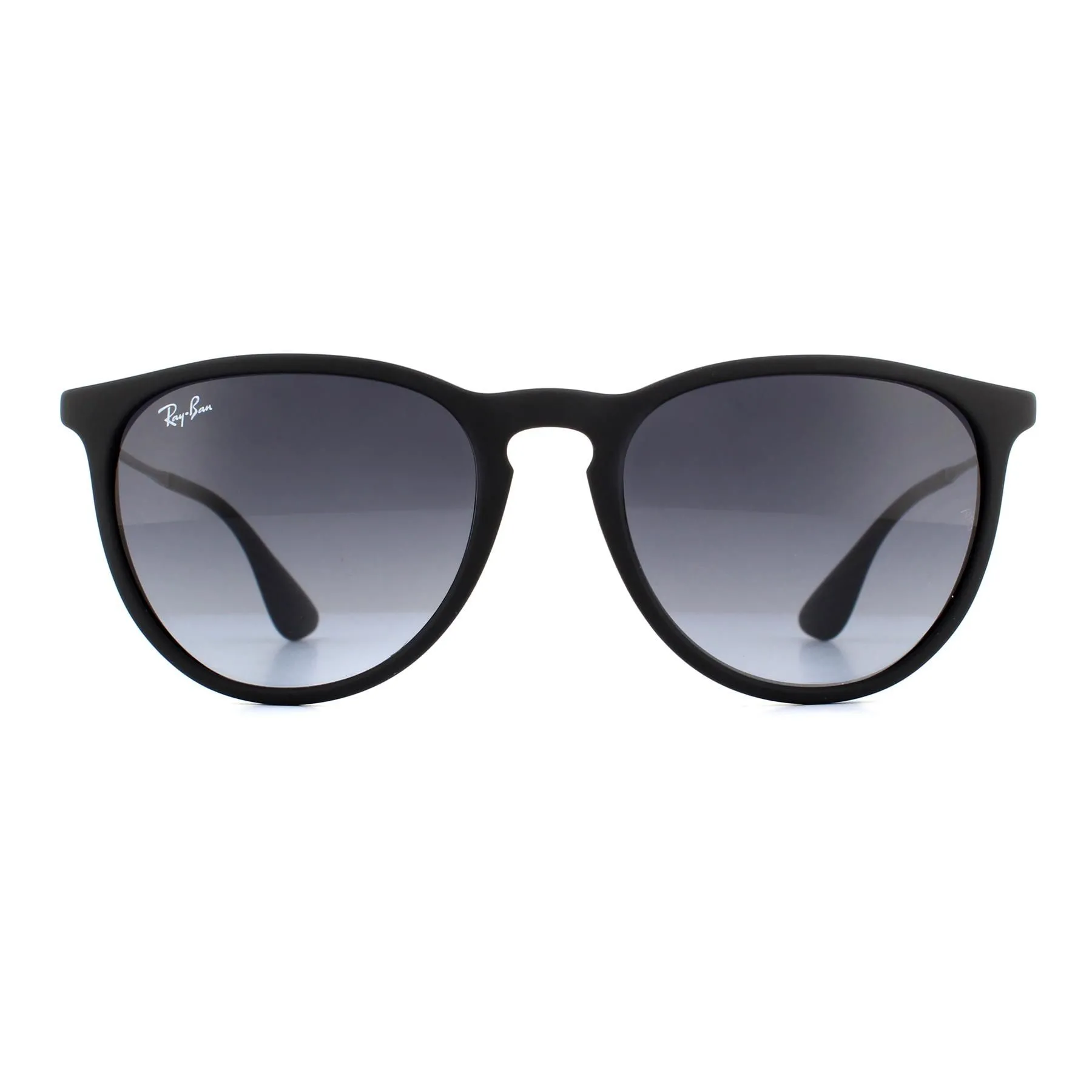 Round Rubberised Black Grey Gradient Erika 4171 Sunglasses
