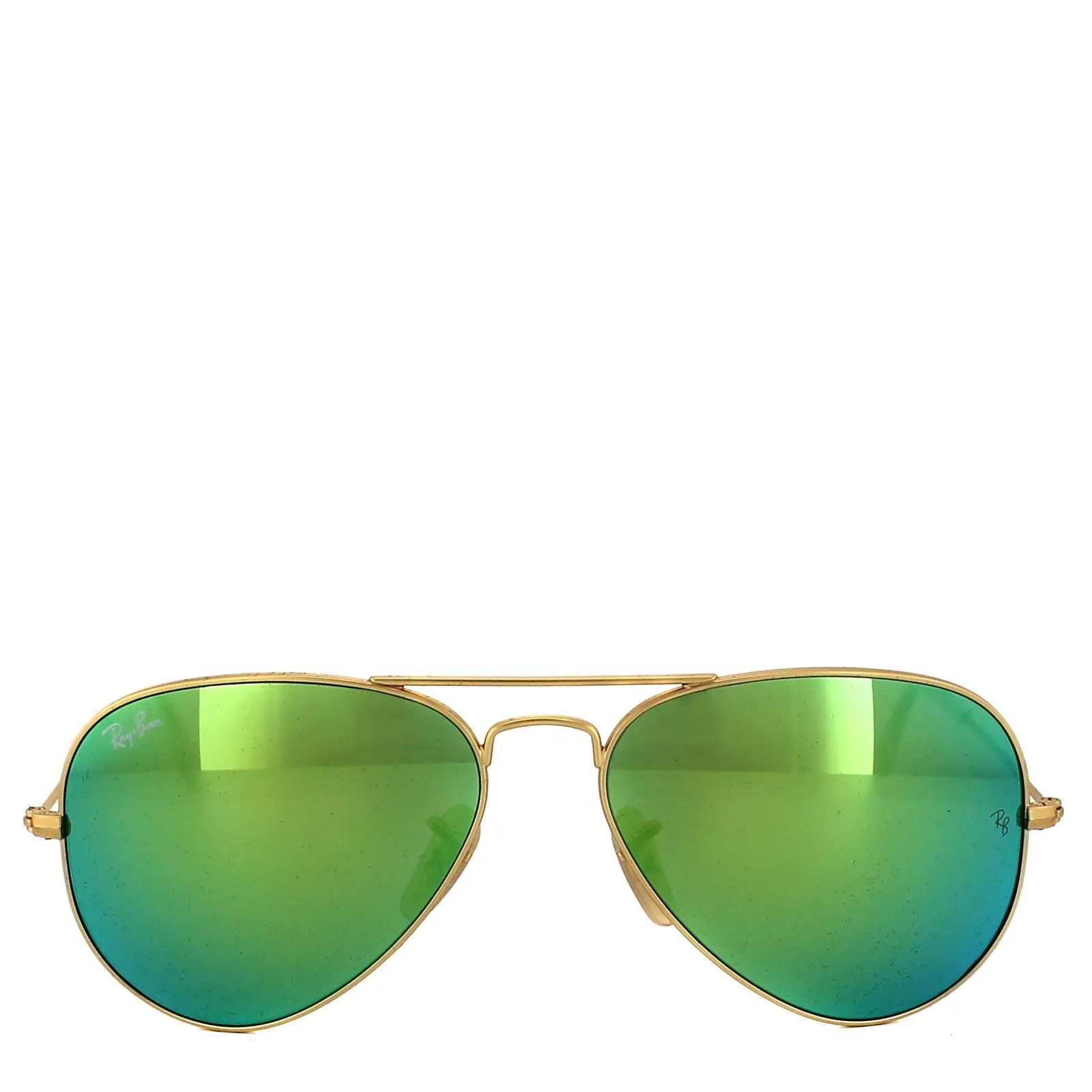Aviator Gold Green Flash Mirror Aviator 3025 Sunglasses