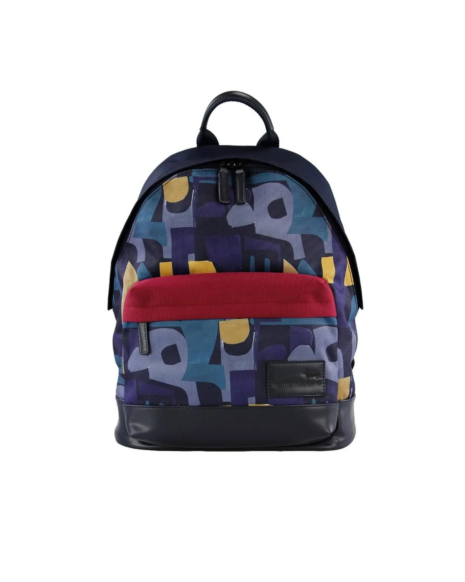 Synthetic Zip Fastening Backpack with Pack Handle