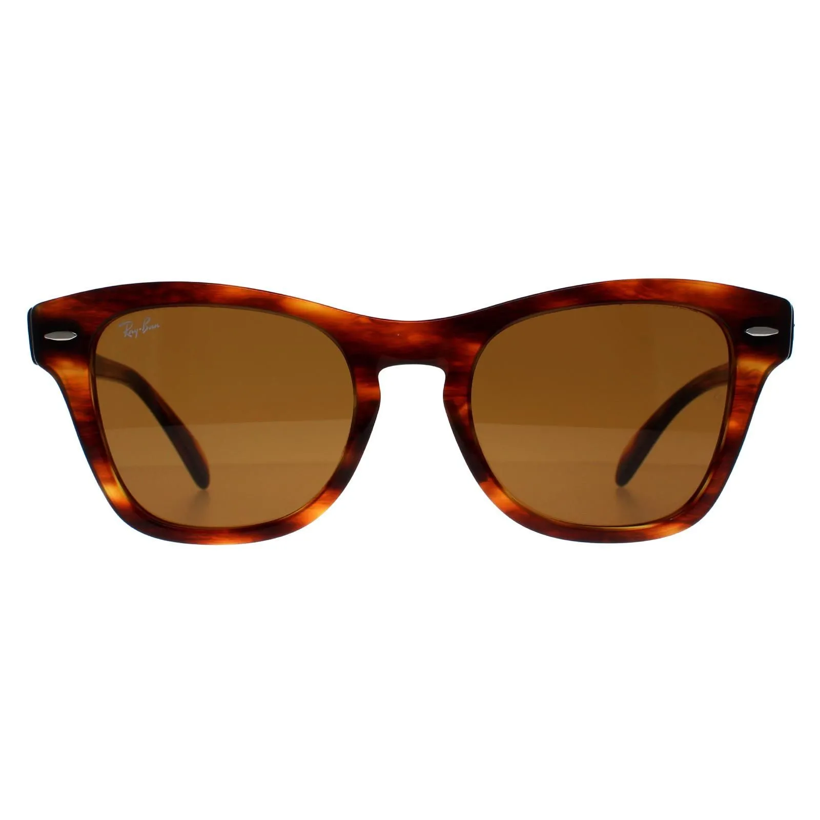 Rectangle Striped Havana Brown RB0707S