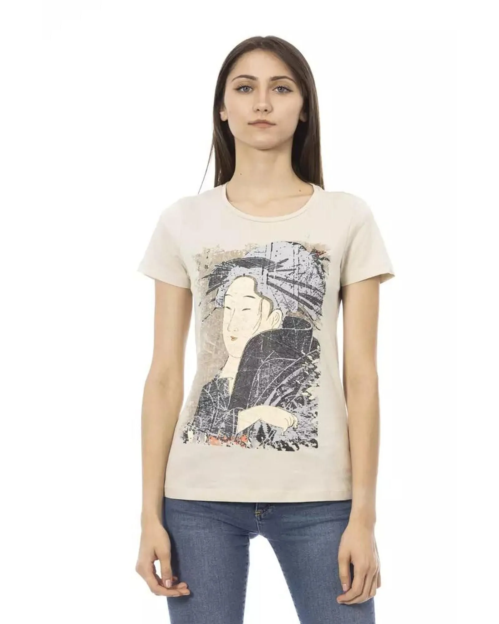 Geisha design TR23016 tee- Beige T-Shirts