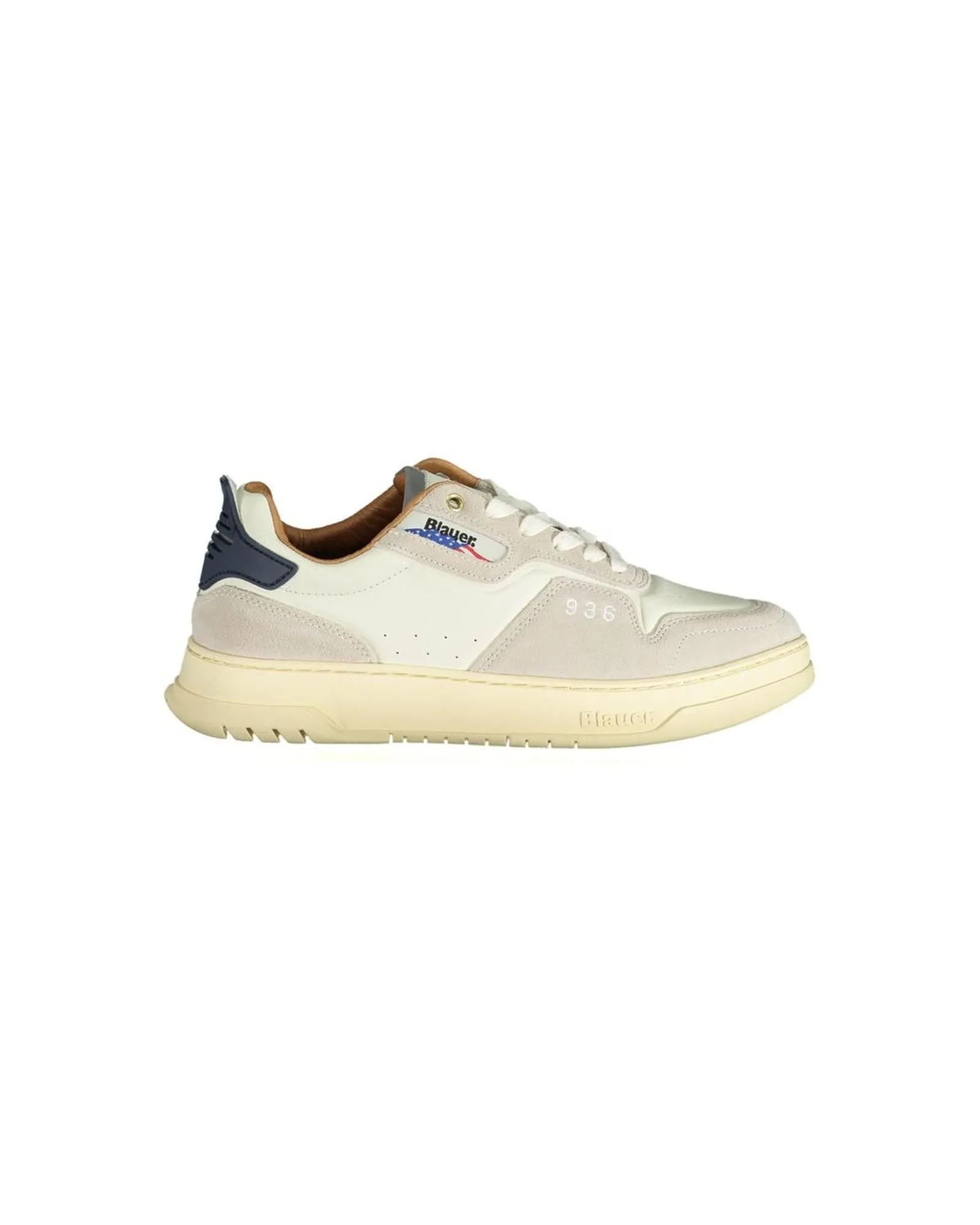 936 Leather Sneakers Casual Style- White