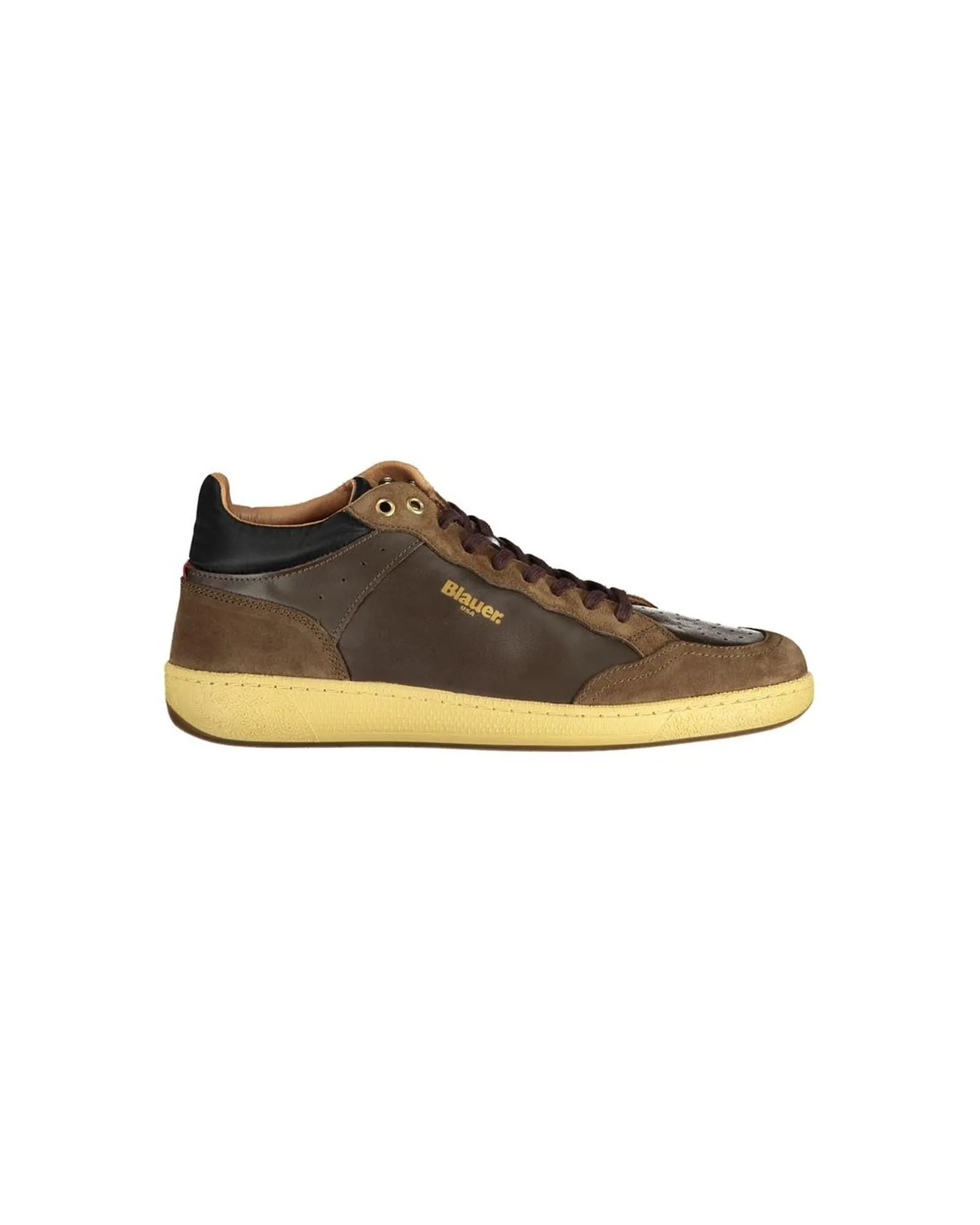 Hiker MidTop Sneaker Suede Leather- Brown