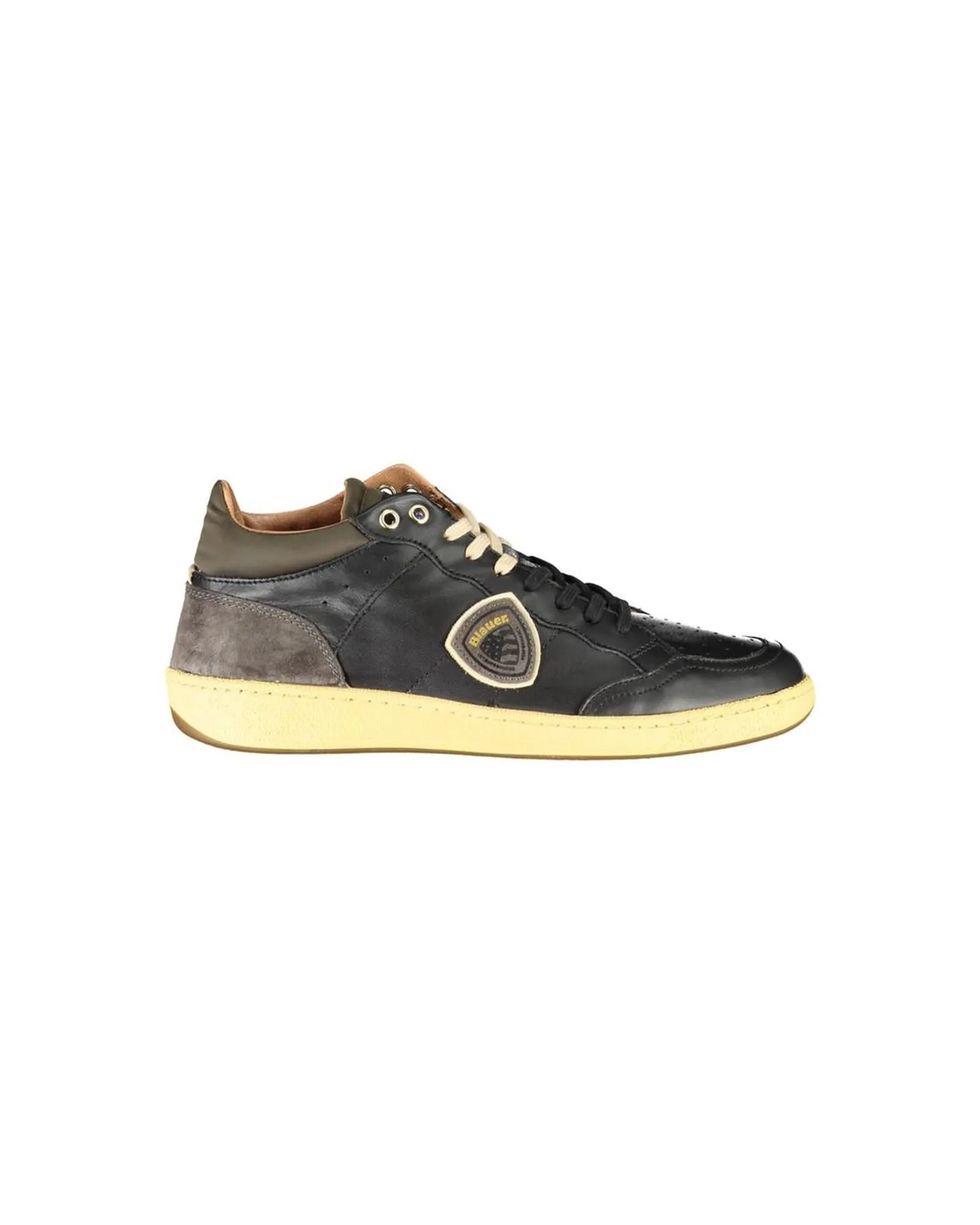 Leather Sneakers Casual Style- Black