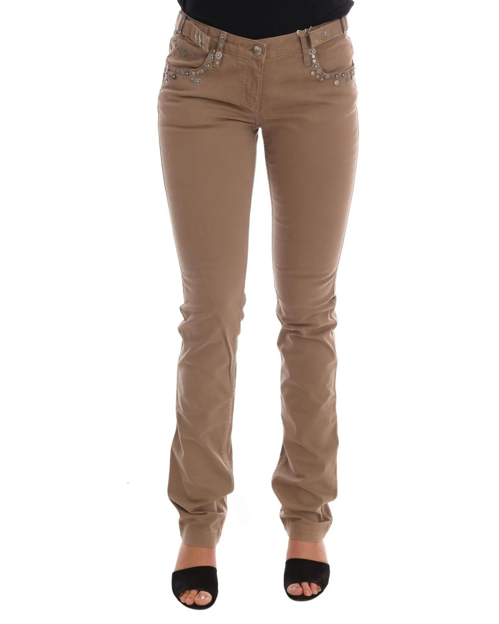 Pants Straight Leg- Beige Jeans