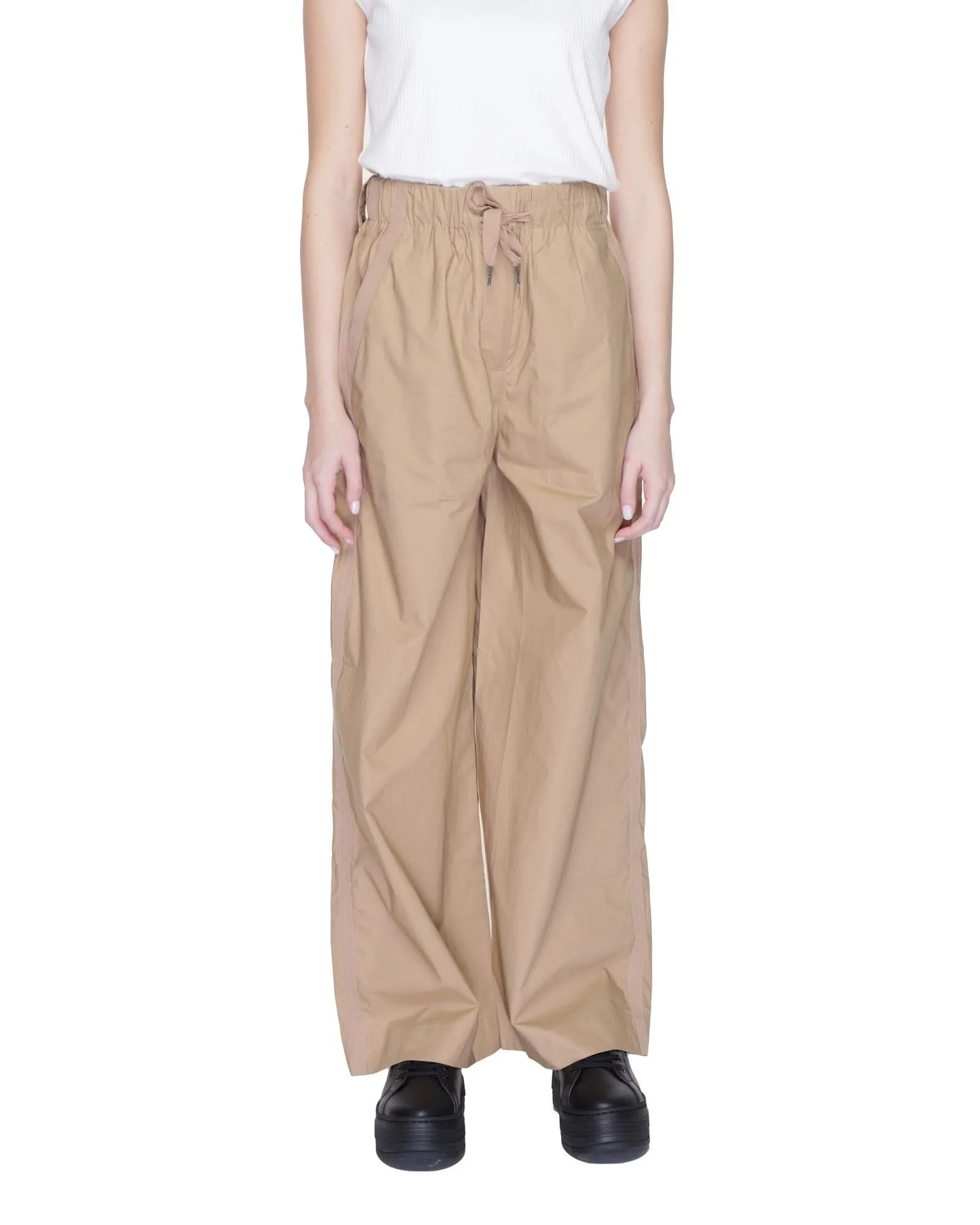 Wide Leg Pants Model A- Beige Trousers