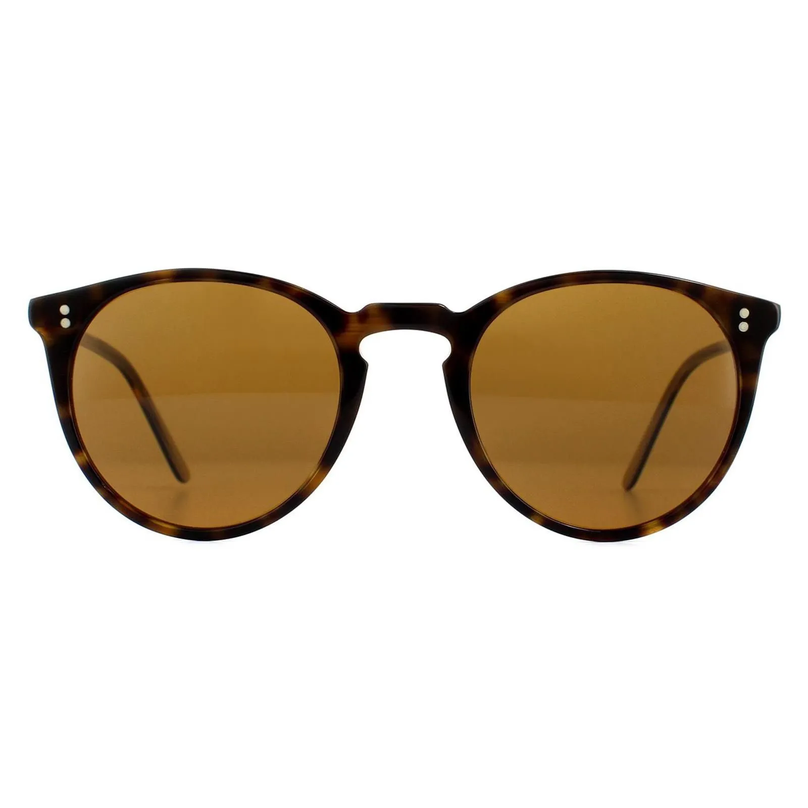 Round Horn Brown Sunglasses