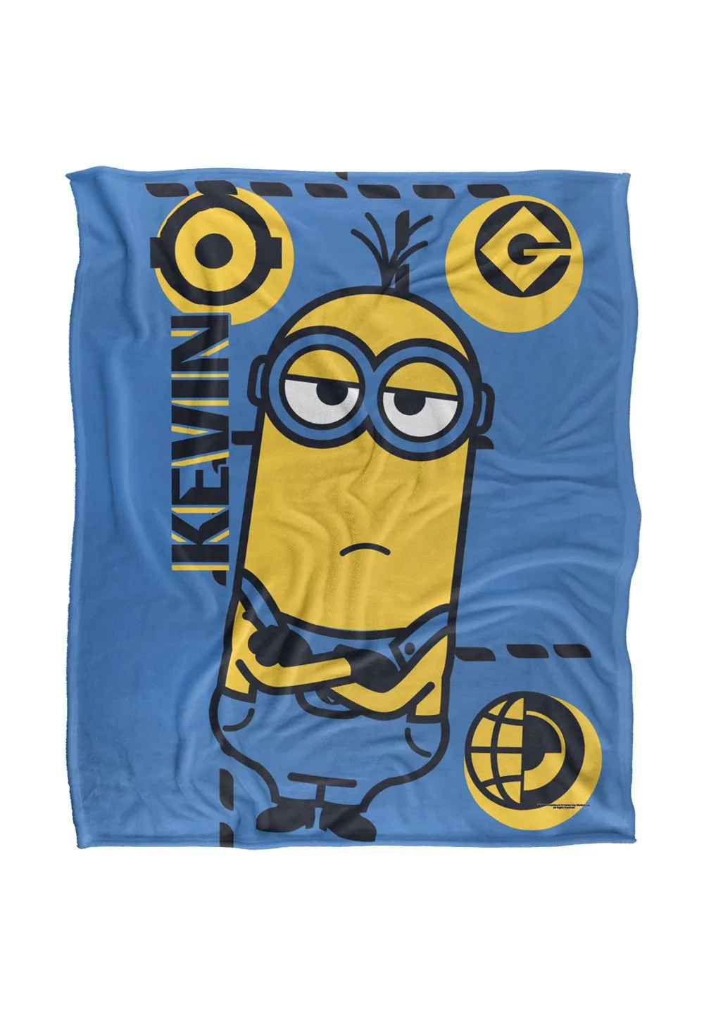 Minions Kevin Blue Silky Touch Blanket 152x127cm