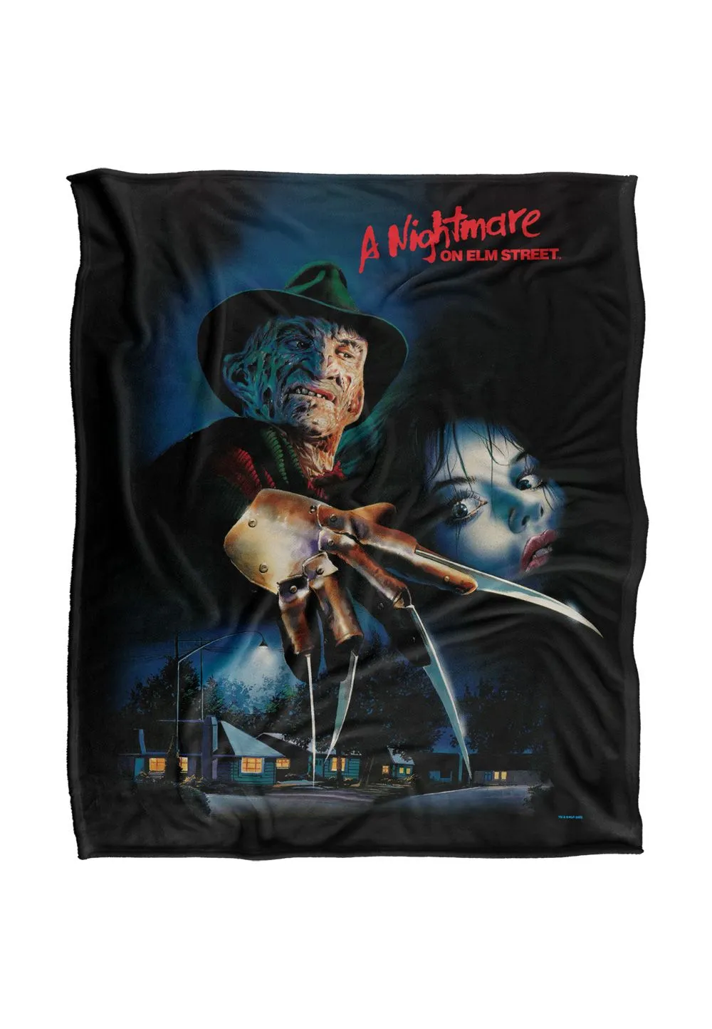 A Nightmare on Elm Street Blanket, 152x127 cm Freddy Poster Silky Touch Super Soft Throw Blanket