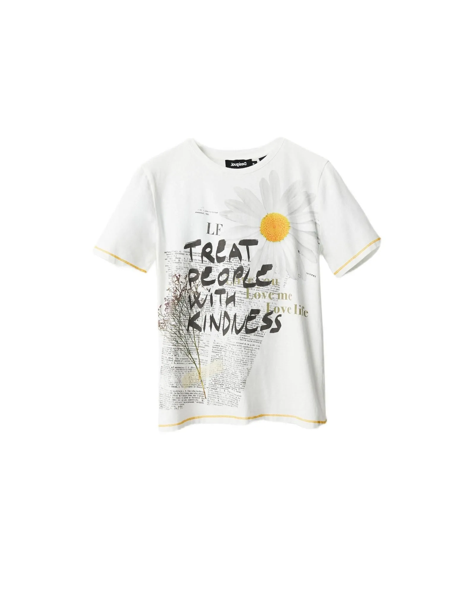 Daisy Graphic Tee Kindness- White Shirts