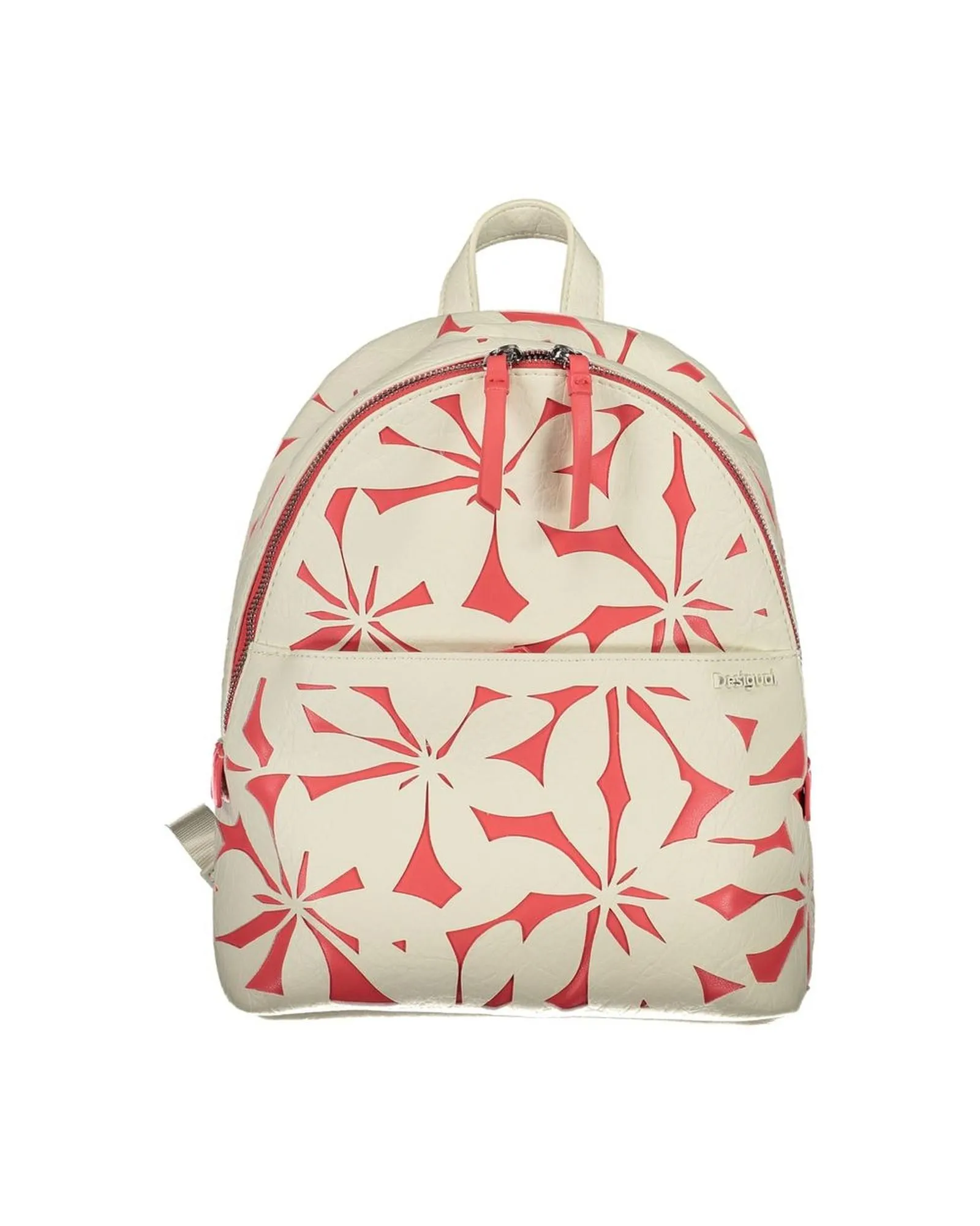 Polyethylene Backpack with Multiple Compartments and Logo Detailing