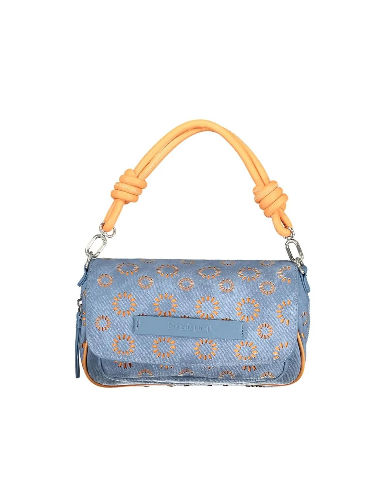 Extendable Handbag with Multiple Compartments and Contrast Details