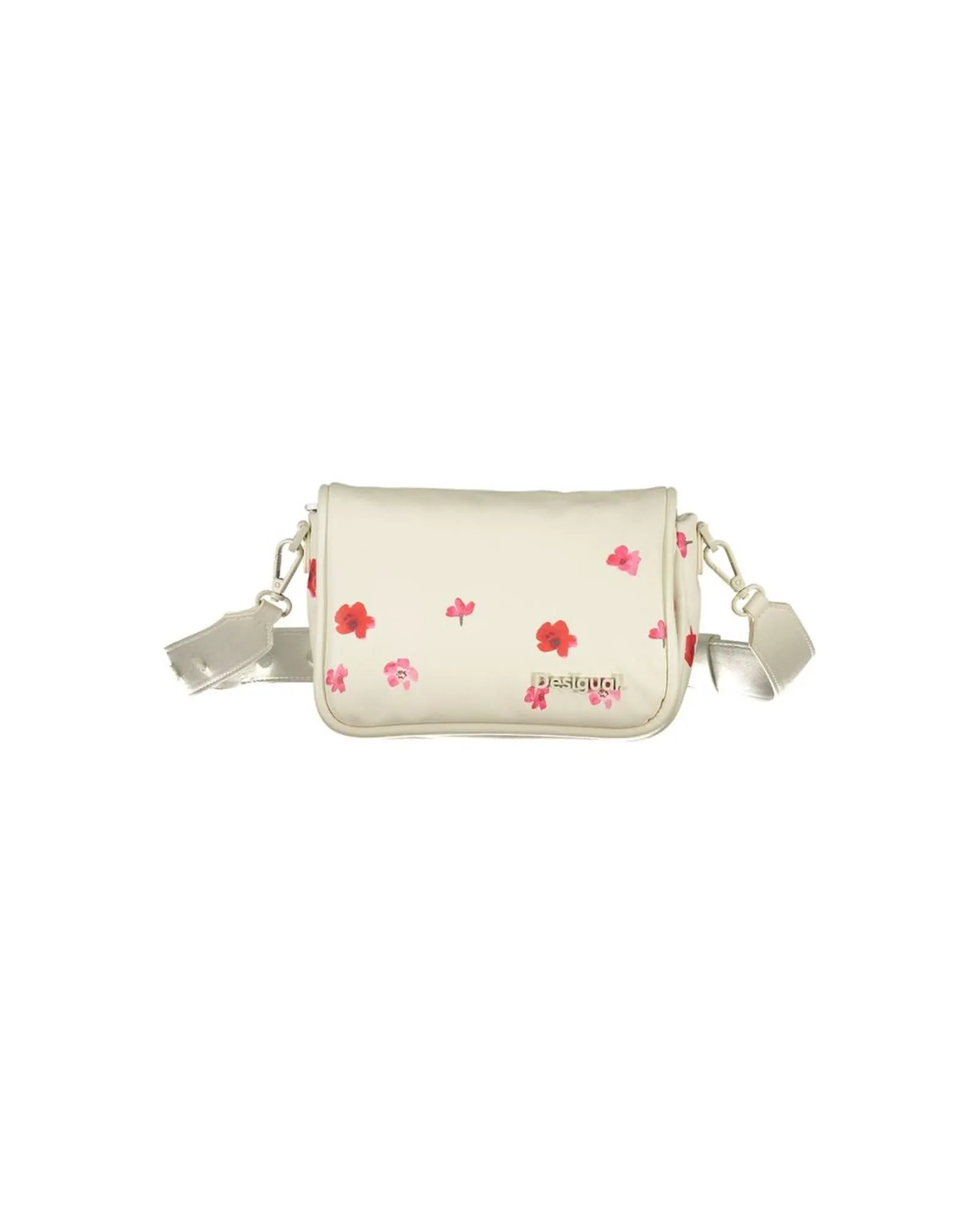 Floral crossbody bag Casual style- White Handbags
