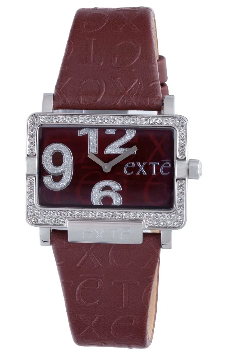 Burgundy Leather Watch