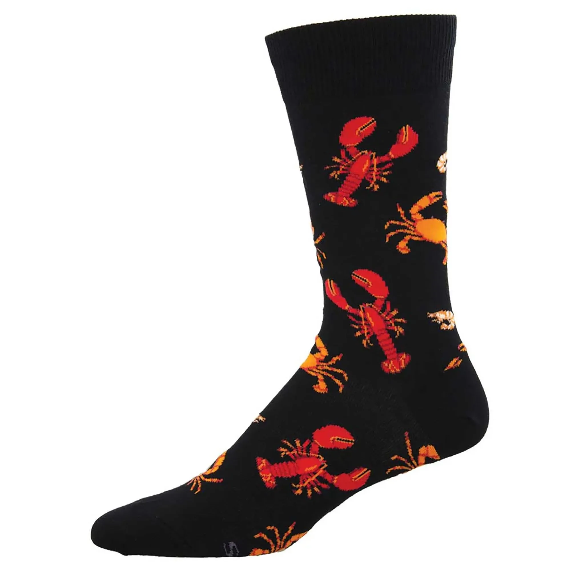 'Seafood Platter' Lobster Socks Quality Cotton Mix Novelty Sea Life Lover Gift (Black)