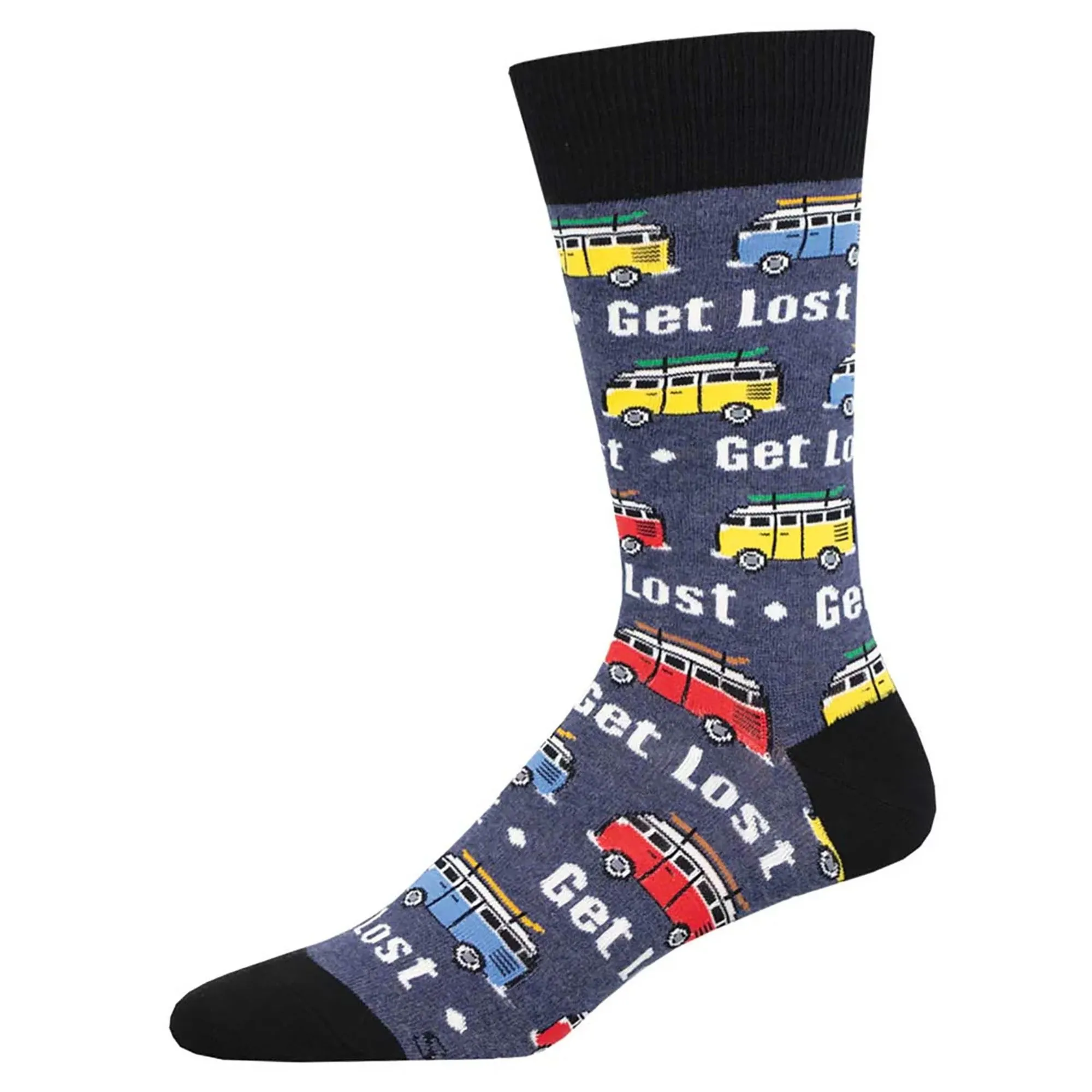 'Get Lost' Camper Van Design Socks Novelty Camping Lover Gift