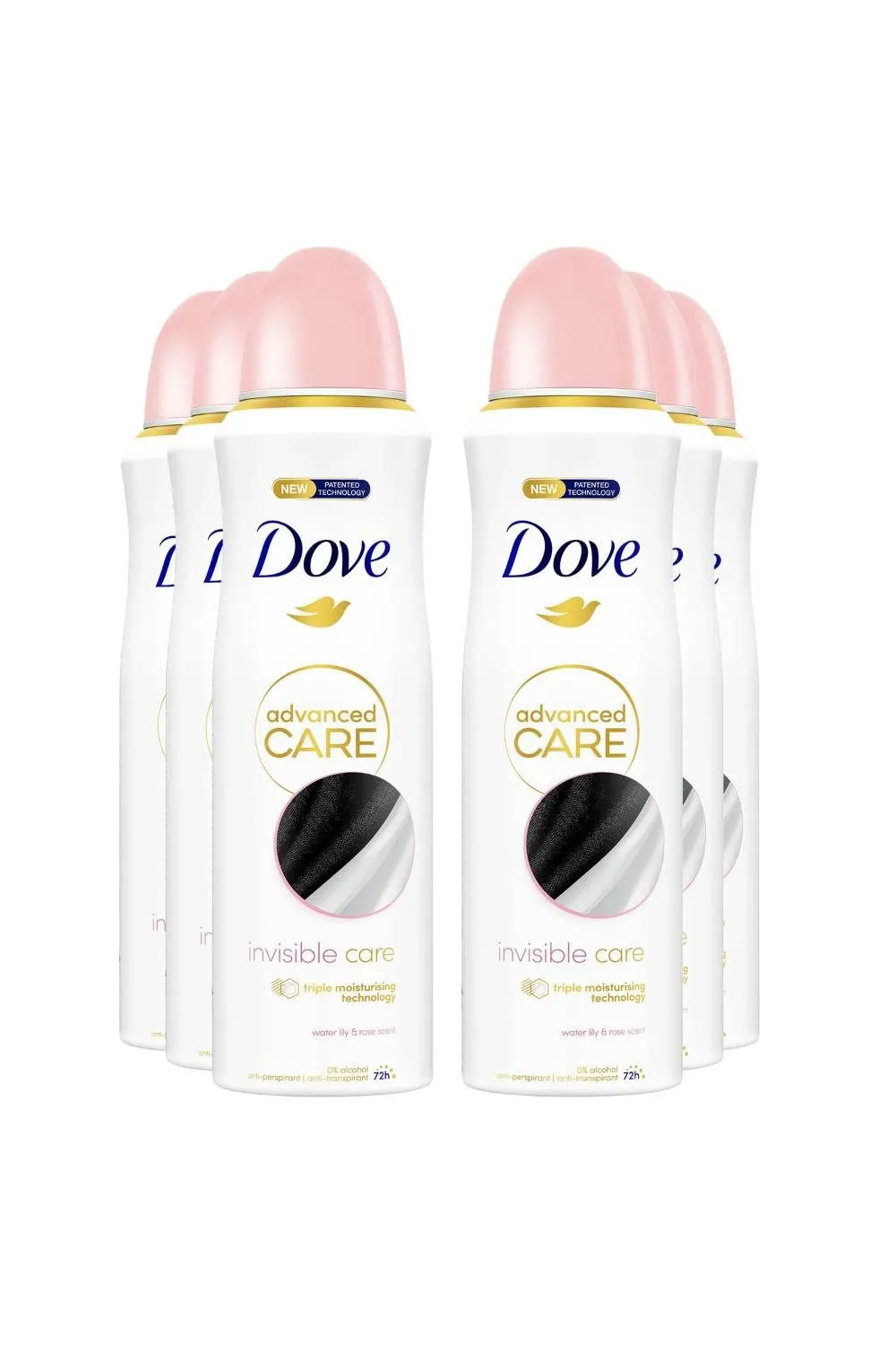 Advanced Care 'Antiperspirant Deodorant' Invisible Care, 6x 200ml