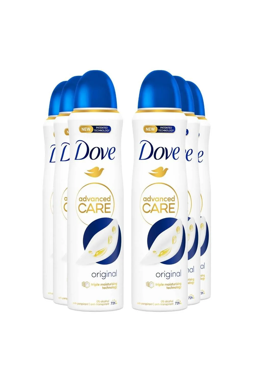 'Antiperspirant' Advanced Care 72H Deodorant for Women, 6x 150ml