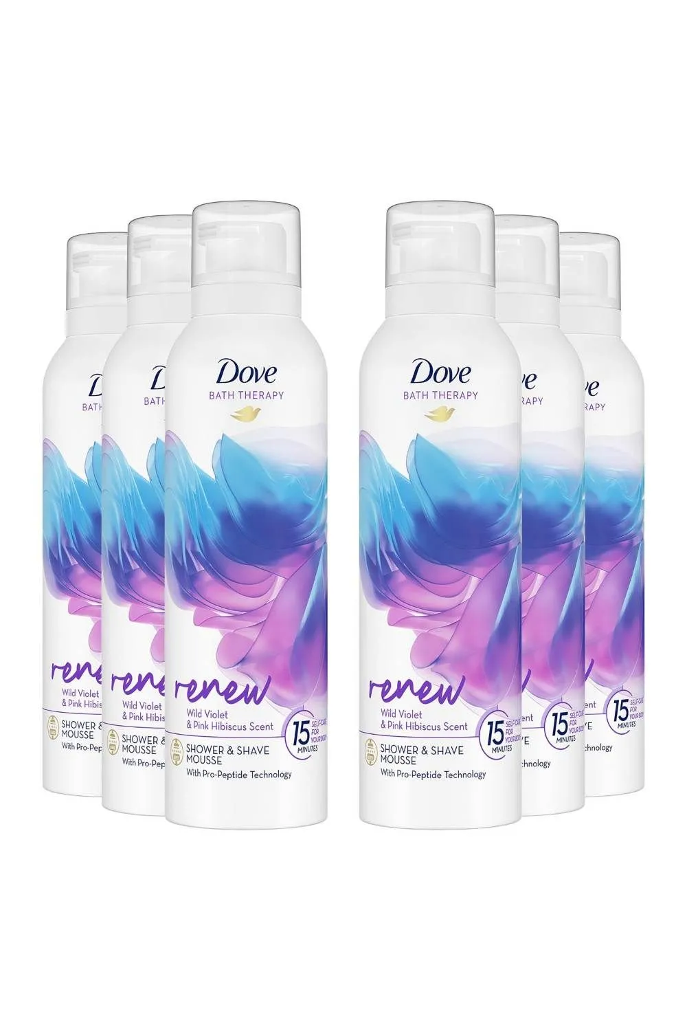 'Bath Therapy' Shower & Shave Mousse, 6x200ml