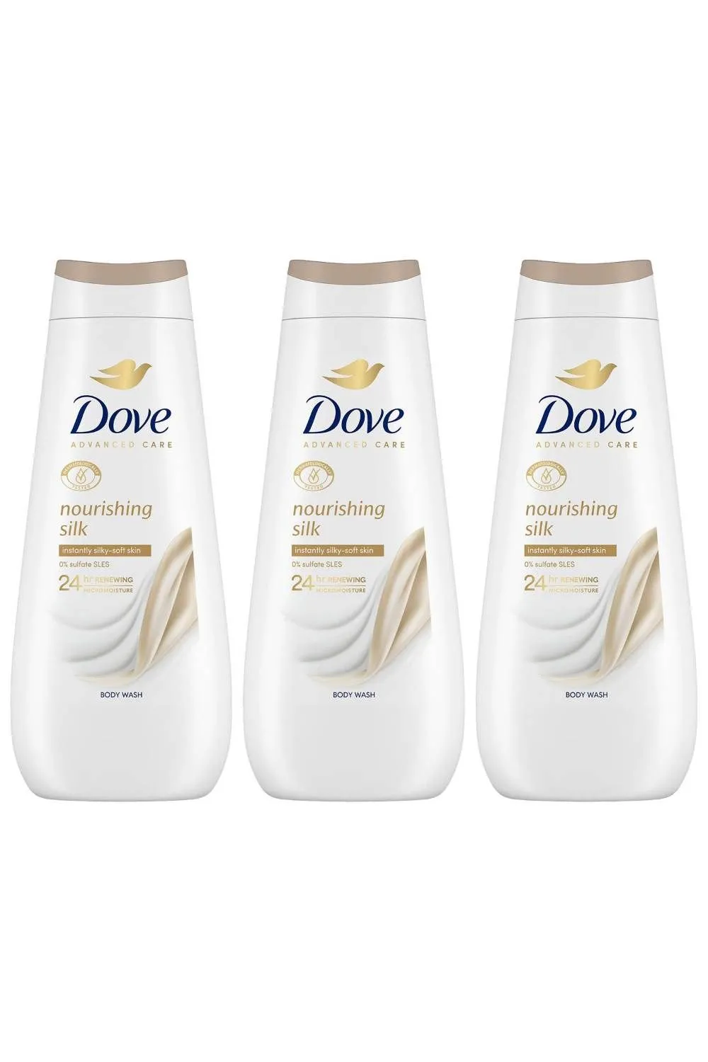 'Body wash' Nourishing Silk 24H Renewing Micromoisture, 3x 400ml