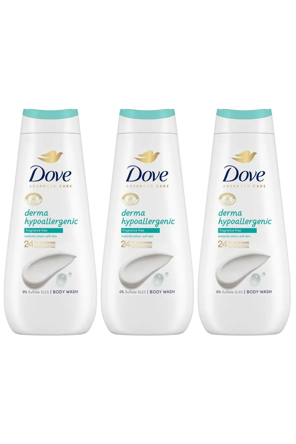 'Body Wash' Hypoallergenic 24H Renewing Micro Moisture, 3x 400ml