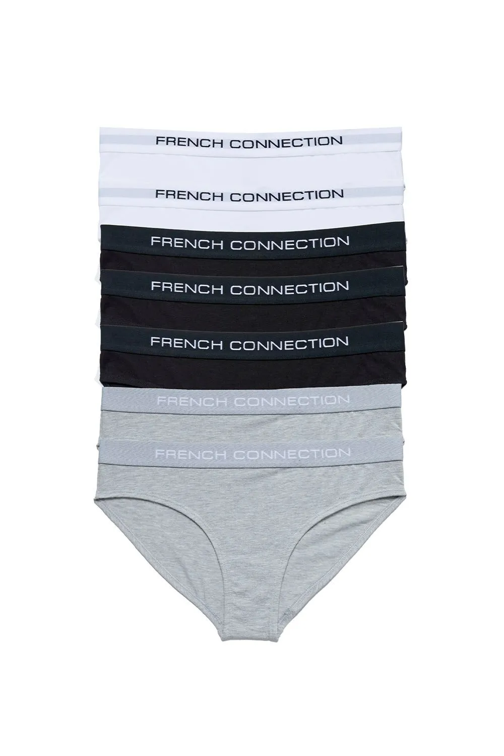 7 Pack Cotton French Connection Ladies Briefs