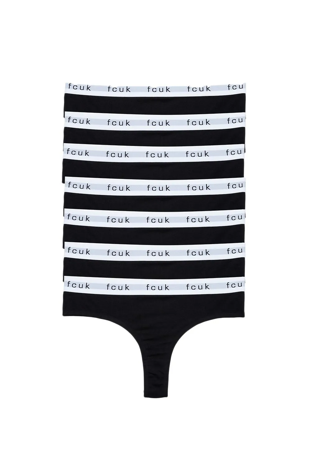 7 Pack Cotton FCUK Ladies Thongs