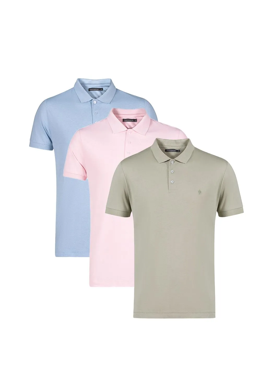 3 Pack Cotton Short Sleeve Polo Shirts