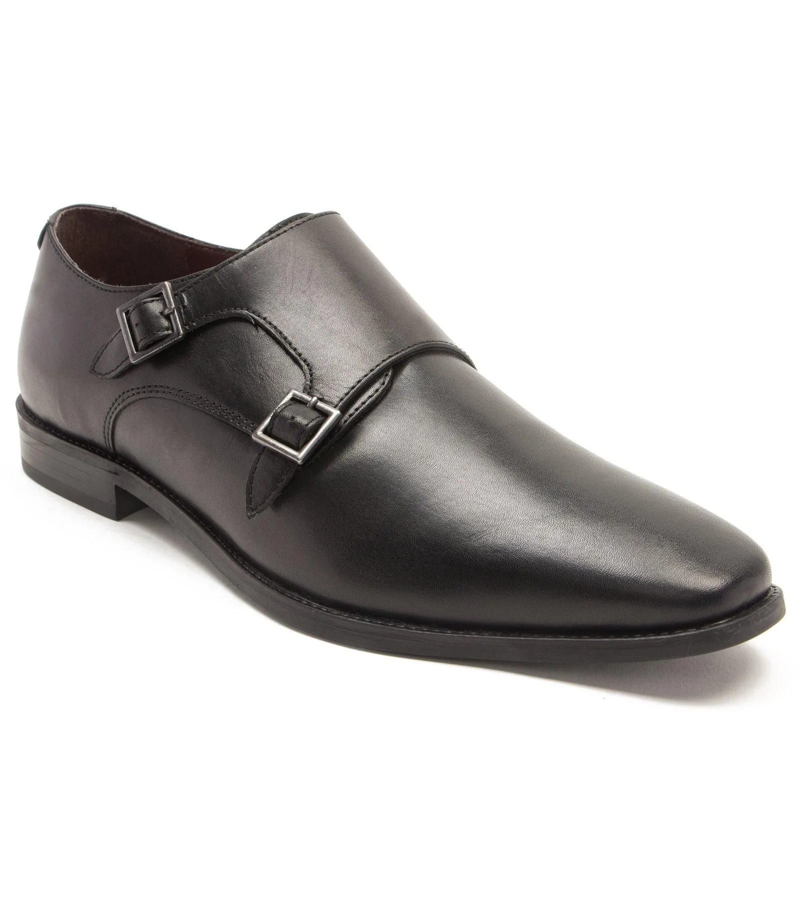 'Fetz' Twin Strap Monk Formal Leather Shoe