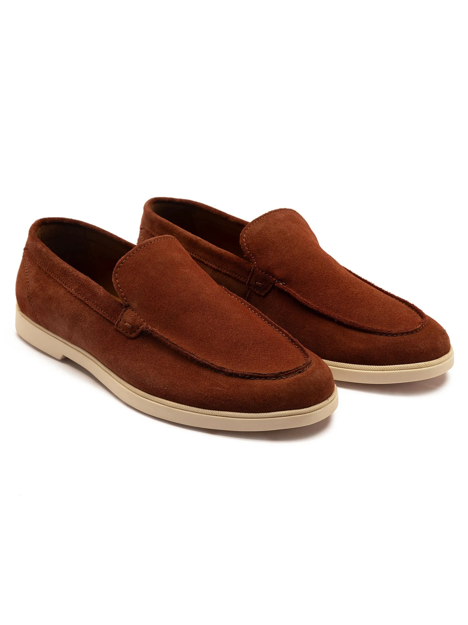'FALDO' Suede Leather Slip-on Casual Loafer Shoes