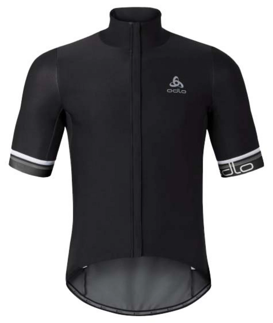 Cycling Jersey Odlo Mens Stand-Up Collar S/S Full Zip Vlaanderen Black