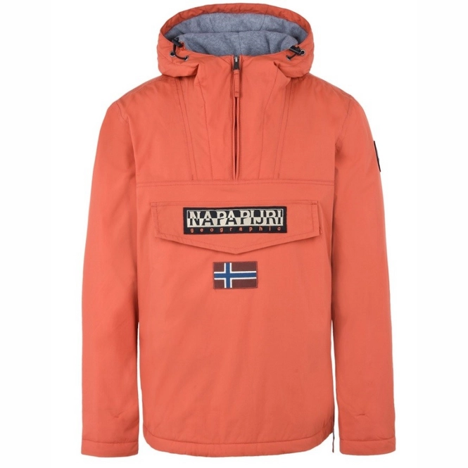 Winter Jacket Napapijri Rainforest Men Winter Orange Rusty