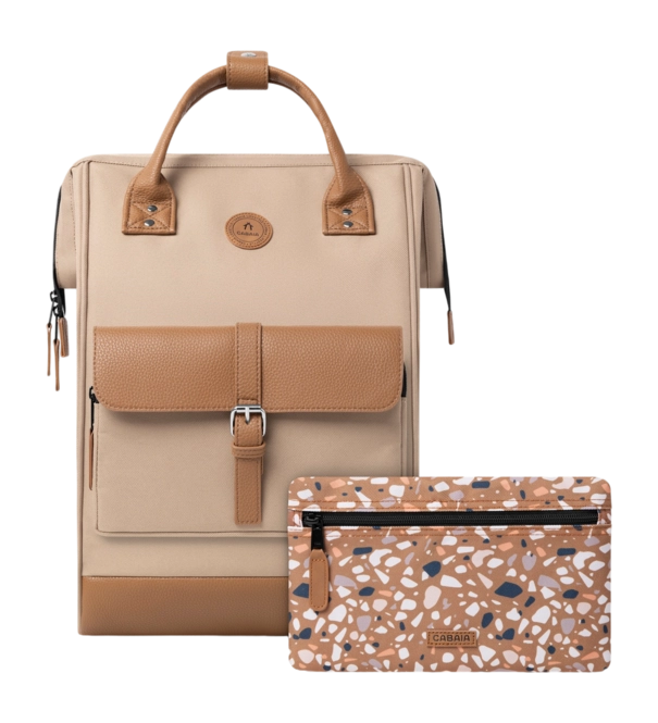 Rucksack Cabaïa Adventurer Hiker Kuala Lumpur Cream X Camel Leather Small '24
