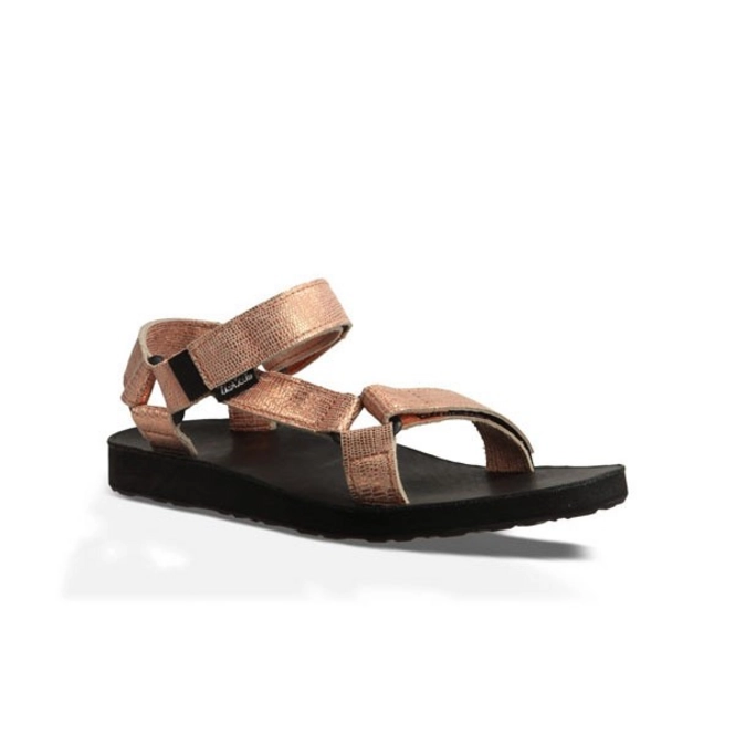 Teva Women Original Universal Leather Metallic Pink