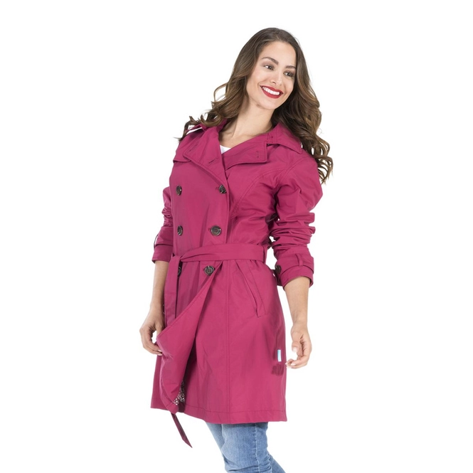 Raincoat Happy Rainy Days Trenchcoat Roselyn Raspberry