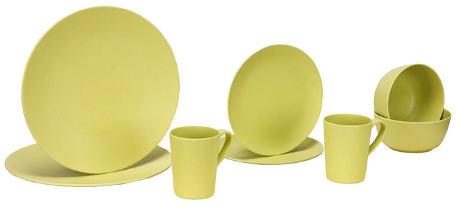 Table Set  Vango Bamboo 2 Person Bamboo Set Bamboo Green