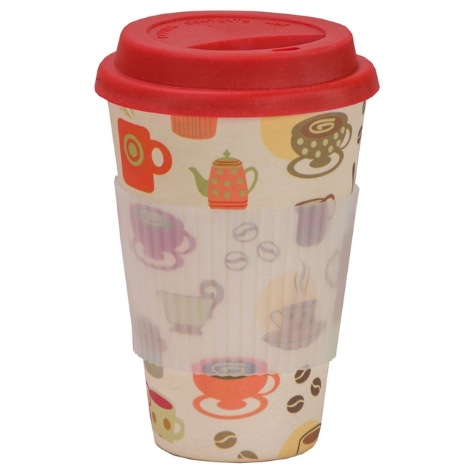Travel Cup Vango Bamboo Coffee Mug 470ml Coffee Cup Print